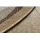 ORGANIC 2125 sisalmatto Kivi ecru / luonnollinen – moderni epäsäännöllinen muoto