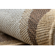 Tappeto in sisal ORGANIC 2125 Calcolo ecru / naturale – moderno, forma irregolare