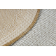 Covor organic din sisal 2125 Piatră ecru / natural – modern, formă neregulată