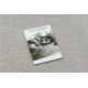 ORGANIC 2125 sisalmatt Sten ecru / naturlig – modern oregelbunden form