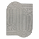 Tapete de sisal ORGANIC 2131 Geométrico cru / cinzento – natural, moderno, formato irregular