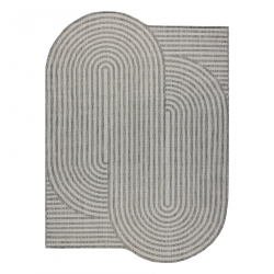 ORGANIC 2131 sisalvaip Geomeetriline ecru / hall – looduslik, modernne ebaregulaarne kuju