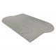 Tapete de sisal ORGANIC 2131 Geométrico cru / cinzento – natural, moderno, formato irregular