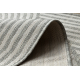 Tapete de sisal ORGANIC 2131 Geométrico cru / cinzento – natural, moderno, formato irregular