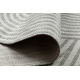 Tapete de sisal ORGANIC 2131 Geométrico cru / cinzento – natural, moderno, formato irregular