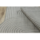 Tapete de sisal ORGANIC 2131 Geométrico cru / cinzento – natural, moderno, formato irregular