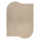 ORGANIC 2131 sisalový koberec Geometric ecru / prírodné – moderný nepravidelný tvar