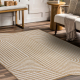 ORGANIC 2131 sisalový koberec Geometric ecru / prírodné – moderný nepravidelný tvar