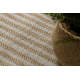 ORGANIC 2131 sisal carpet Geometric ecru / natural – modern irregular shape