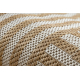 ORGANIC 2131 sisalový koberec Geometric ecru / prírodné – moderný nepravidelný tvar