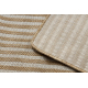 Covor organic din sisal 2131 Geometric ecru / natural – modern, formă neregulată