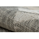 Tapete de sisal ORGANIC 2735 Flores cru / cinzento – natural, moderno, formato irregular