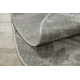 Tapete de sisal ORGANIC 2735 Flores cru / cinzento – natural, moderno, formato irregular
