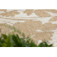 ORGANIC 2735 sisal tepih Cvijeće ecru / prirodni – moderni nepravilni oblik