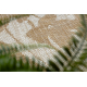 ORGANIC 2735 sisal tepih Cvijeće ecru / prirodni – moderni nepravilni oblik