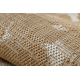 ORGANIC 2735 sisal tepih Cvijeće ecru / prirodni – moderni nepravilni oblik