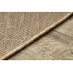 Tapis en sisal ORGANIC 2739 Calcul naturel / écru – forme irrégulière moderne