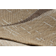 Tappeto in sisal ORGANIC 2739 Calcolo naturale / ecru – moderno, forma irregolare