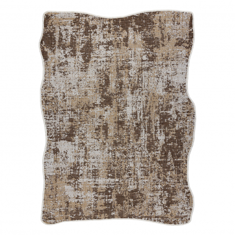 Tapete de sisal ORGANIC 2755 Abstração cru / natural – moderno, formato irregular