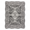 Dywan ORGANIC 2762 sizal Ornament, ramka czarny / ecru - nowoczesny nieregularny kształt