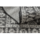 ORGANIC 2762 sisalmatto Ornamentti, kehyskuviolla musta / ecru – moderni epäsäännöllinen muoto