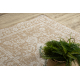 ORGANIC 2762 sisalový koberec Ornament, rám prírodný / ecru – moderný nepravidelný tvar