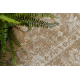 ORGANIC 2762 sisalový koberec Ornament, rám prírodný / ecru – moderný nepravidelný tvar