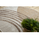 ORGANIC 2767 sisalový koberec Geometric ecru / prírodné – moderný nepravidelný tvar