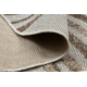 Alfombra de sisal ORGÁNICA 2767 Geométrica crudo / natural – moderna, forma irregular