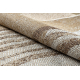 Tapete de sisal ORGANIC 2767 Geométrico cru / natural – moderno, formato irregular
