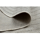 ORGANIC 2743 Sisalteppich Baumringstumpf Ecru / grau – natürliche, moderne unregelmäßige Form