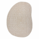 ORGANIC 2743 sisal carpet Tree ring stump ecru / natural – modern irregular shape
