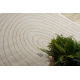 ORGANIC 2743 sisal carpet Tree ring stump ecru / natural – modern irregular shape