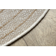 Tapete de sisal ORGANIC 2743 Porta-malas cru / natural – moderno, formato irregular