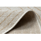 Tapete de sisal ORGANIC 2743 Porta-malas cru / natural – moderno, formato irregular