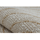 Tapete de sisal ORGANIC 2743 Porta-malas cru / natural – moderno, formato irregular