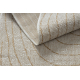 Tapete de sisal ORGANIC 2743 Porta-malas cru / natural – moderno, formato irregular