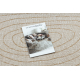 Tapete de sisal ORGANIC 2743 Porta-malas cru / natural – moderno, formato irregular