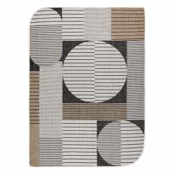 ORGANIC 2769 Sisalteppich Geometrisch Ecru / Schwarz – natürliche, moderne unregelmäßige Form