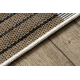 Covor organic din sisal 2769 Geometric ecru / negru – natural, modern, formă neregulată