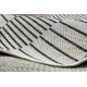 Tapis en sisal ORGANIC 2769 Géométrique écru / noir – naturel, forme irrégulière moderne