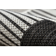 Tapis en sisal ORGANIC 2769 Géométrique écru / noir – naturel, forme irrégulière moderne