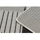 Tapis en sisal ORGANIC 2769 Géométrique écru / noir – naturel, forme irrégulière moderne