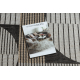 Tapis en sisal ORGANIC 2769 Géométrique écru / noir – naturel, forme irrégulière moderne