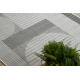 Tapete de sisal ORGANIC 2769 Geométrico cru / cinzento – natural, moderno, formato irregular