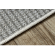 Tapete de sisal ORGANIC 2769 Geométrico cru / cinzento – natural, moderno, formato irregular