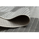 Tapete de sisal ORGANIC 2769 Geométrico cru / cinzento – natural, moderno, formato irregular