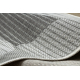 Covor organic din sisal 2769 Geometric ecru / gri – natural, modern, formă neregulată