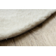 Carpet BUNNY circle ivory IMITATION OF RABBIT FUR