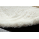 Carpet BUNNY circle ivory IMITATION OF RABBIT FUR